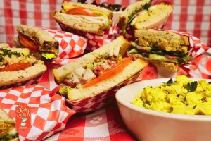 Sandwiches and Pasta Salad